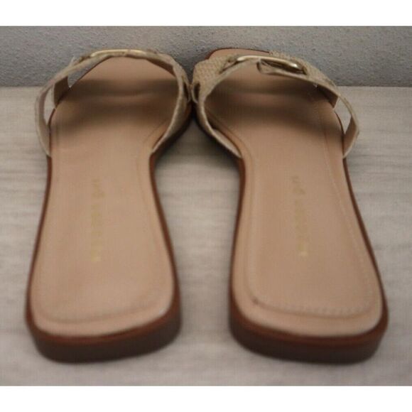 Madden Girl ELLI05J1 Women Sz 8.5M Natural/Beige Raffia Elliot Slide Sandals - Picture 5 of 9